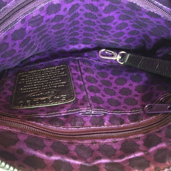 Brighton GoGo  Tan & Brown Lightweight Nylon Bag Front Pockets 431190 - Picture 4 of 9